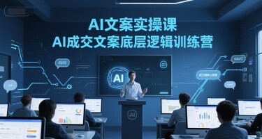 AI文案实操课，AI成交文案底层逻辑训练营-自由仓库