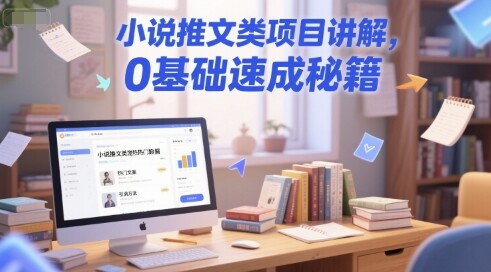 小说推文类项目讲解，0 基础速成秘籍-自由仓库