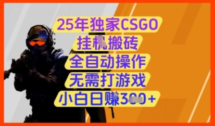 25年独家CSGO挂G搬砖，全自动操作，无需打游戏，小白日入3张+【揭秘】-自由仓库
