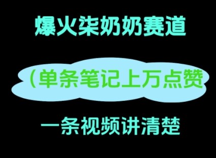 小红书爆火柒奶奶，13 天涨粉 8.7 W，全流程拆解-自由仓库