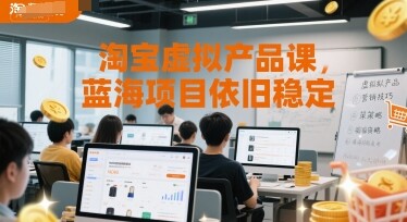 淘宝虚拟产品课，蓝海项目依旧稳定-自由仓库