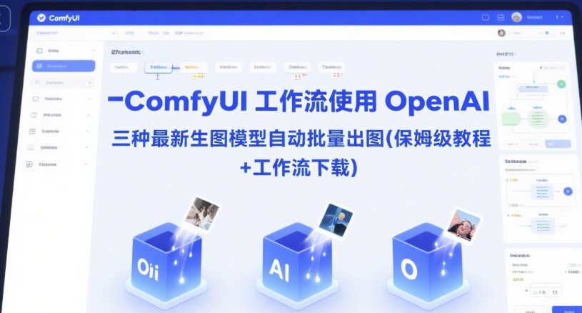 ComfyUI 工作流使用 OpenAI 三种最新生图模型自动批量出图(保姆级教程+工作流下载)-自由仓库